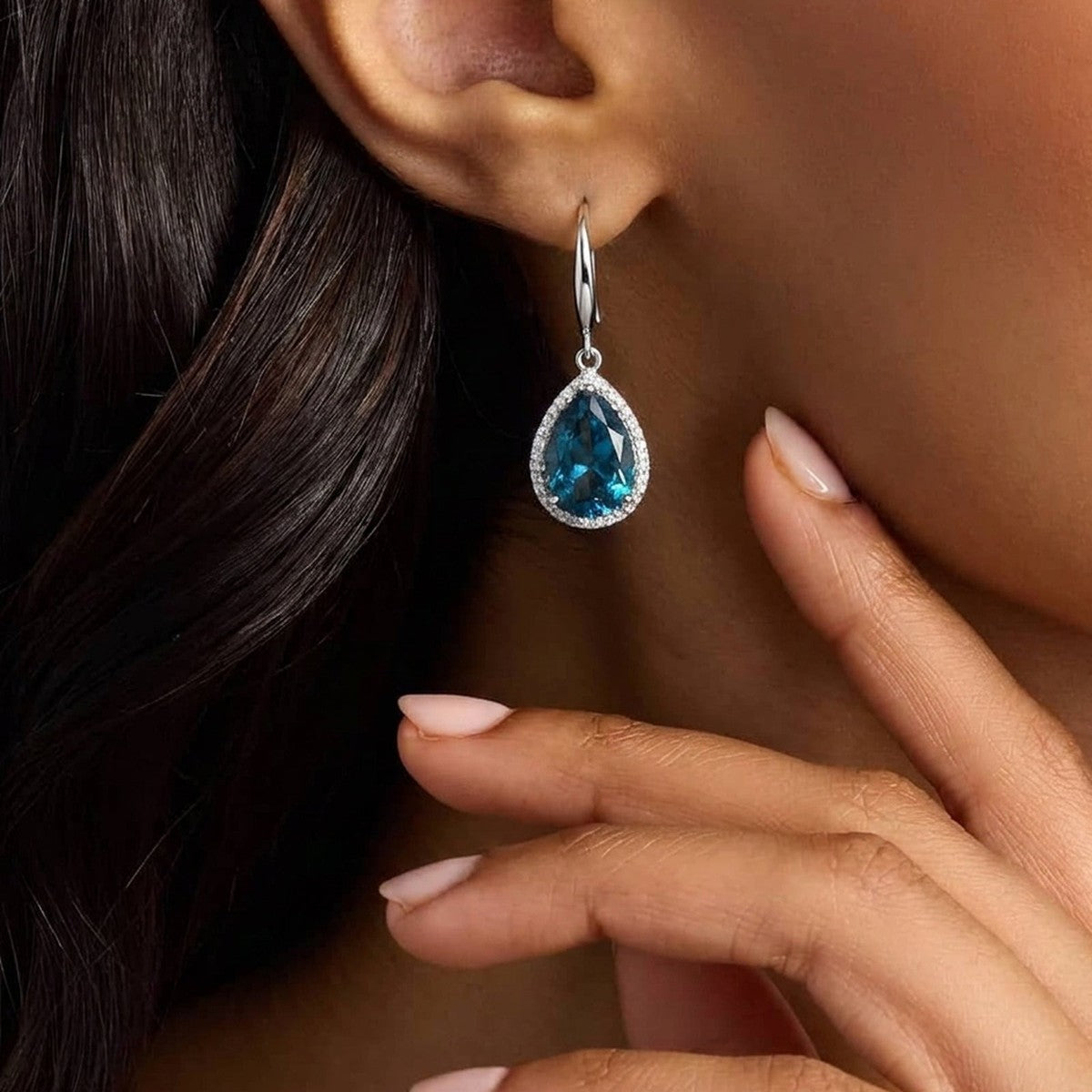 Hoops & Drops – sterling silver drop earrings