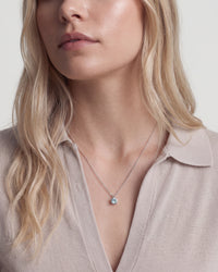Como Round Aquamarine Pendant - Image 5