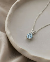 Como Round Aquamarine Pendant - Image 6