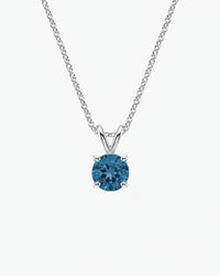 Como Round London Blue Topaz Pendant - Image 1
