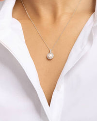 Santorini Pearl Halo Pendant - Image 3