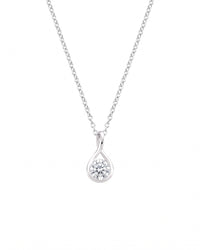 Mayfair White Sapphire Twist Pendant Necklace - Image 1