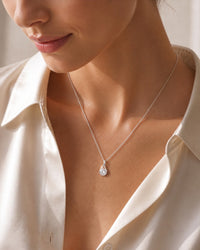 Mayfair White Sapphire Twist Pendant Necklace - Image 2