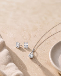 Mayfair White Sapphire Twist Pendant Necklace - Image 7