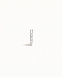 Amalfi Sapphire Hoop Earrings Sterling Silver