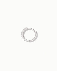 Amalfi Sapphire Hoop Earrings Sterling Silver
