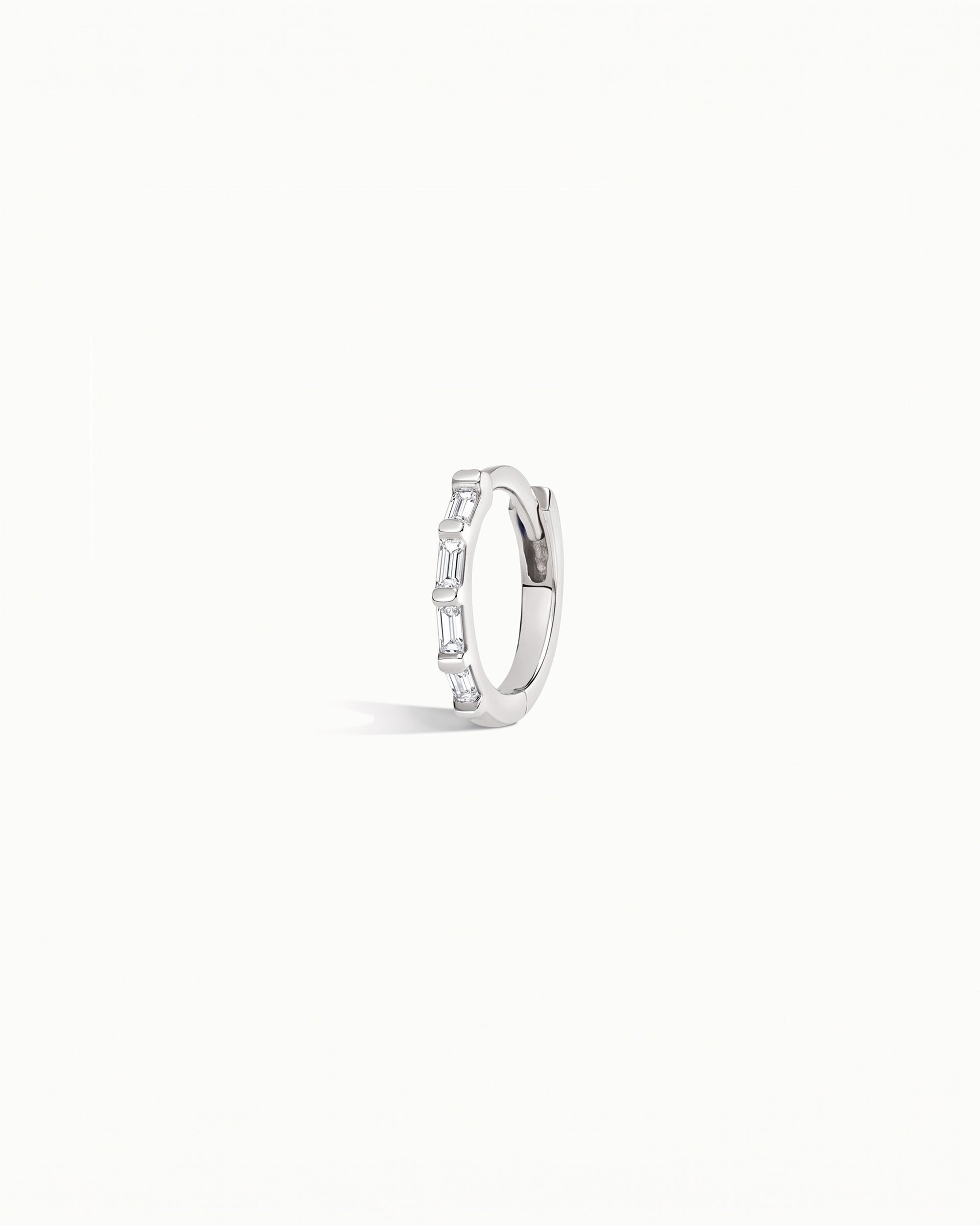 Amalfi Sapphire Hoop Earrings Sterling Silver