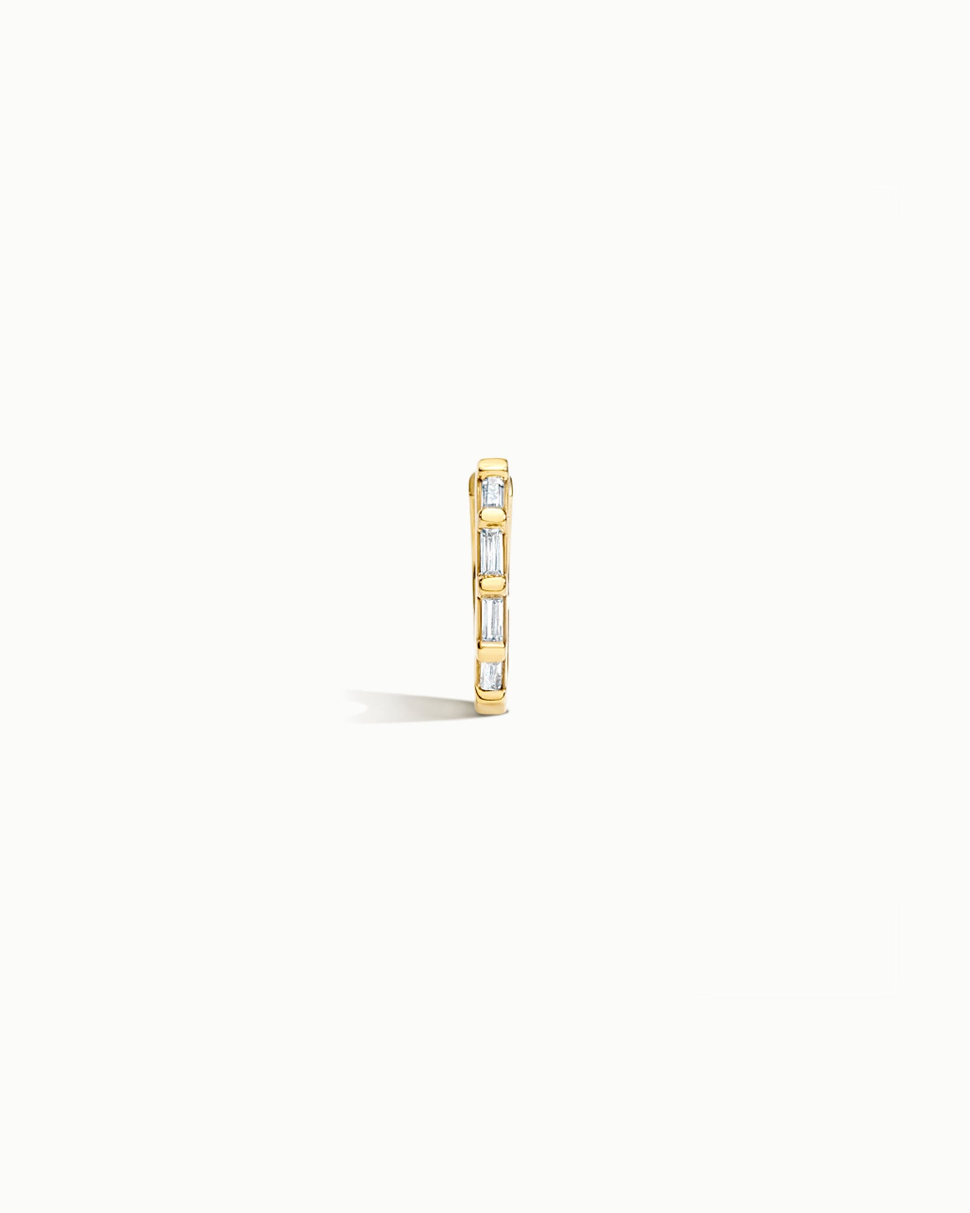 Amalfi Sapphire Hoop Earrings in 18k Gold Vermeil