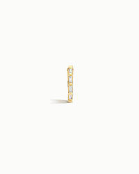 Amalfi Sapphire Hoop Earrings in 18k Gold Vermeil