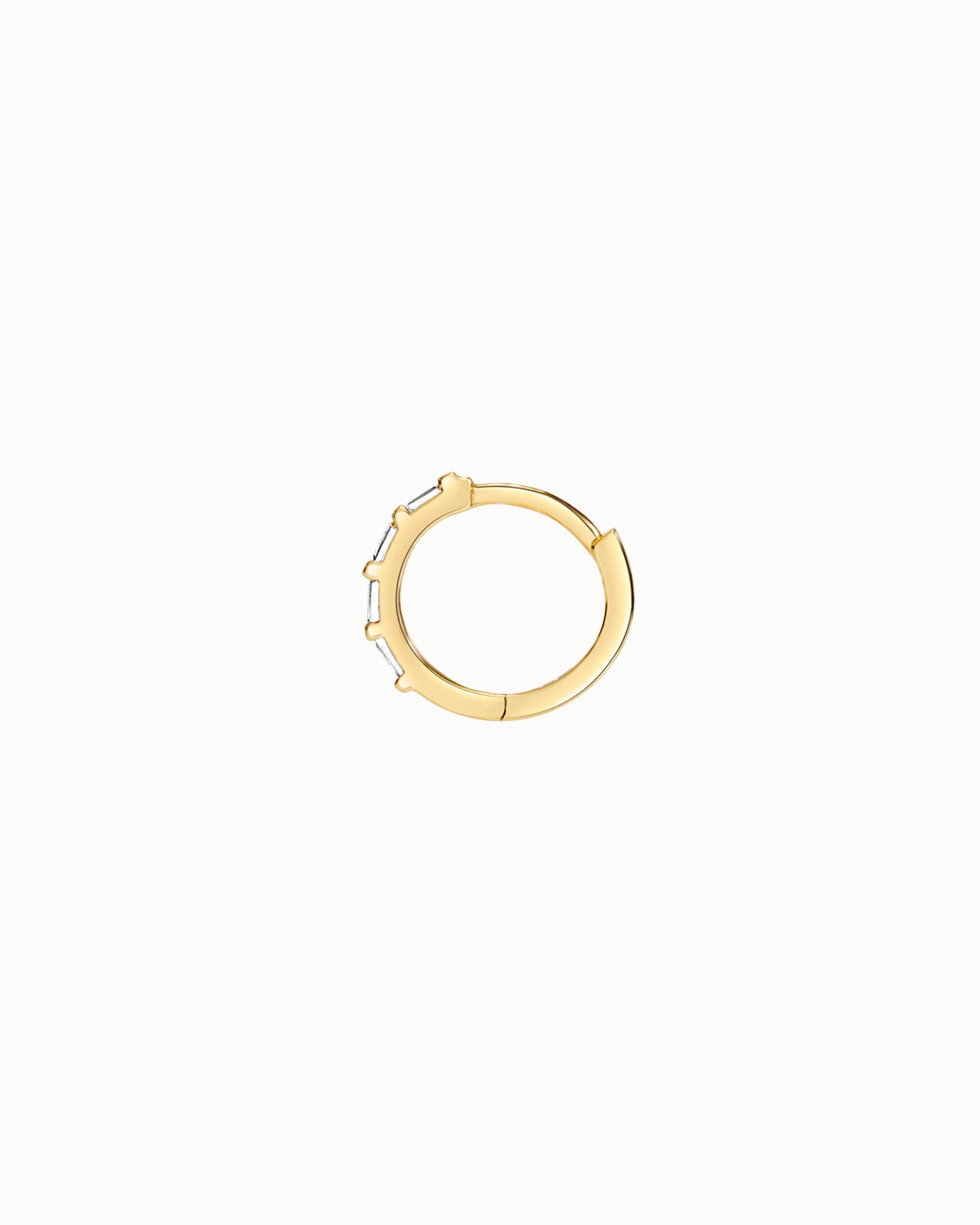 Amalfi Sapphire Hoop Earrings in 18k Gold Vermeil