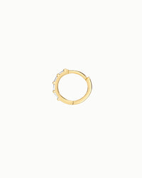 Amalfi Sapphire Hoop Earrings in 18k Gold Vermeil
