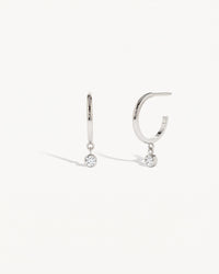 Granada Sapphire Drop Earrings Sterling Silver