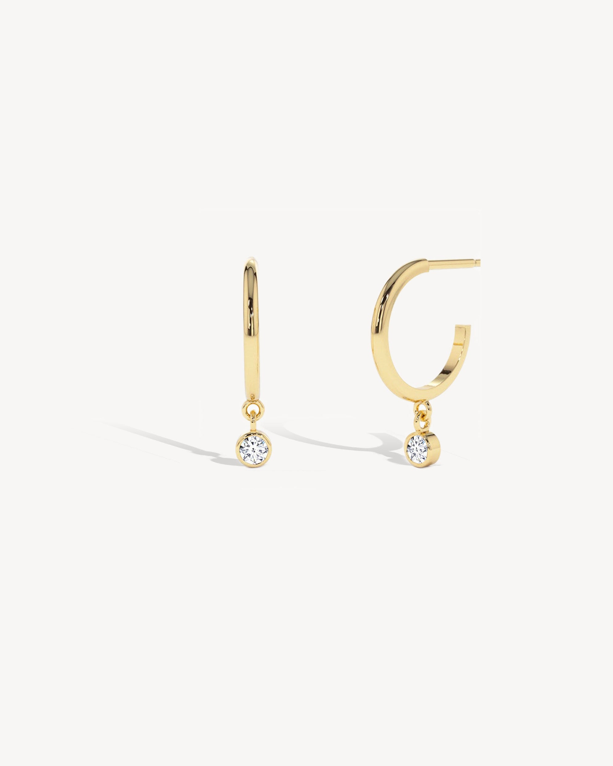 Granada Sapphire Drop Earrings in 18k Gold Vermeil