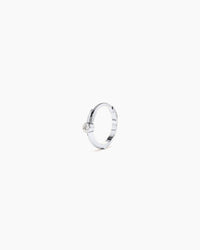 Bruges Sapphire Mini Hoop Earrings Sterling Silver