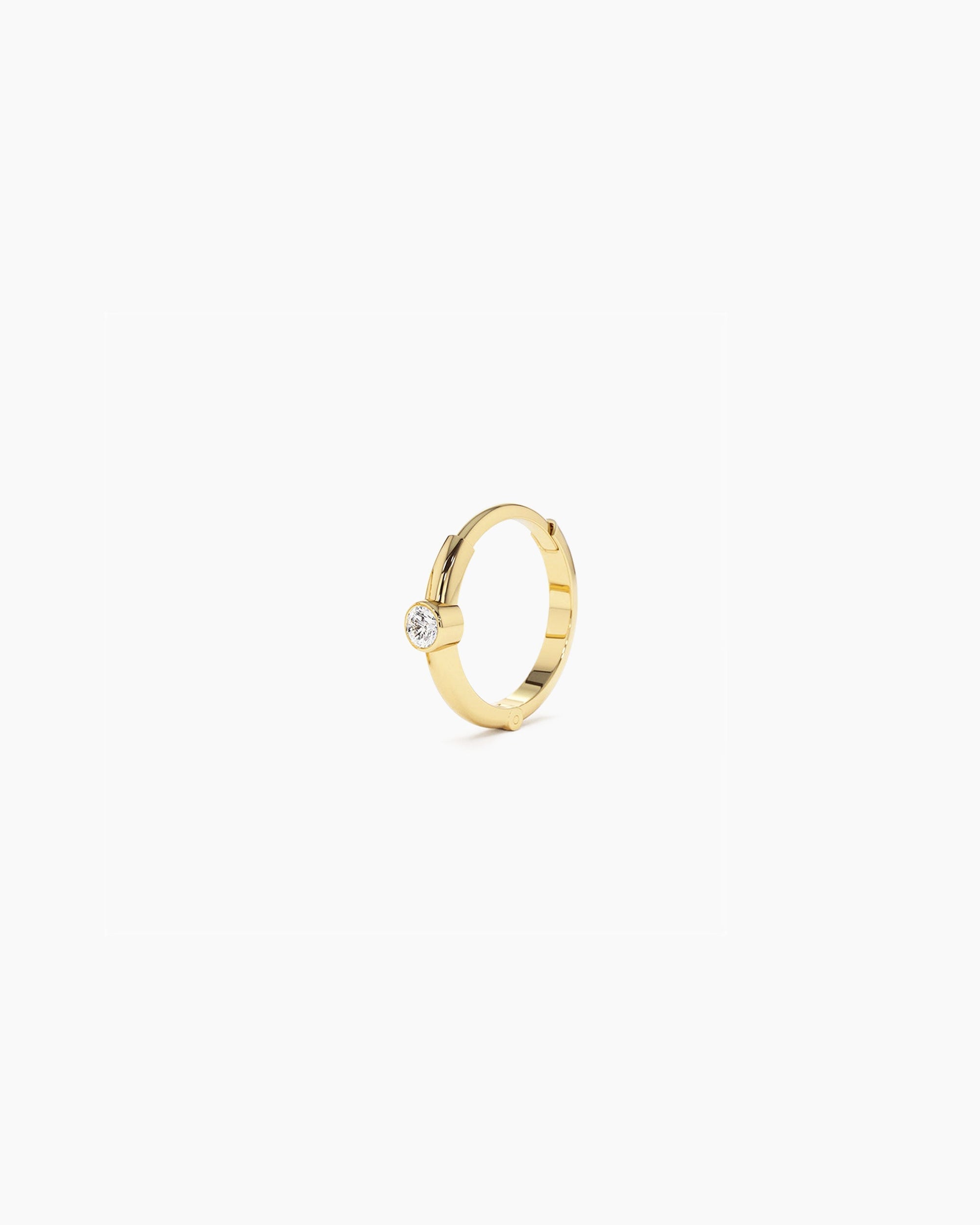 Bruges Sapphire Mini Hoop Earrings in 18k Gold Vermeil