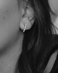 Seville Sapphire Hoop Earrings in 18k Gold Vermeil