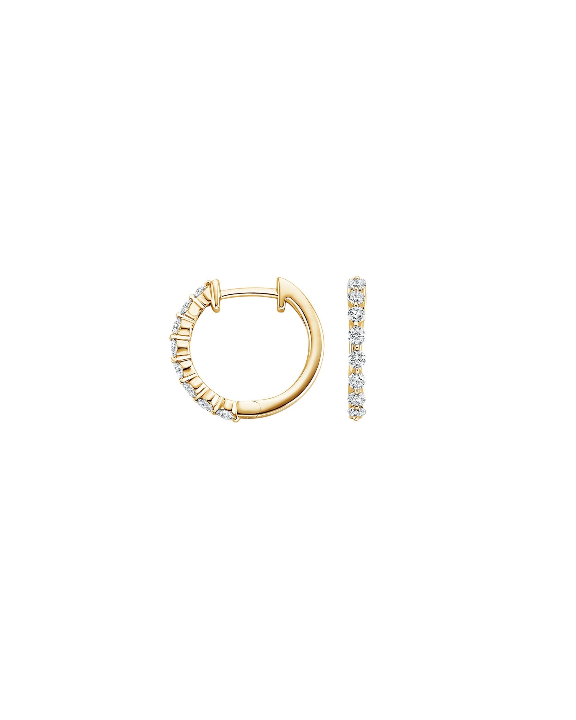 Seville Sapphire Hoop Earrings in 18k Gold Vermeil