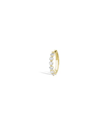 Seville Sapphire Hoop Earrings in 18k Gold Vermeil