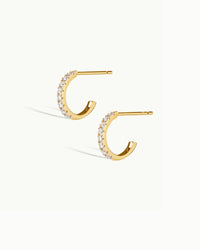Lucca Sapphire Hoop Earrings No. 1 in 18k Gold Vermeil