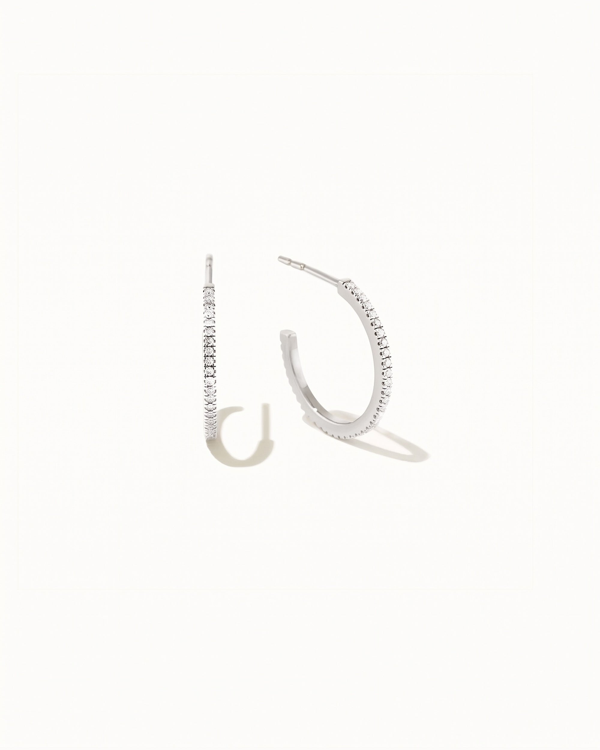Lucca Sapphire Hoop Earrings No. 4 Sterling Silver