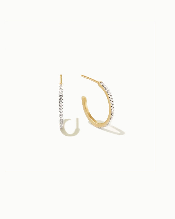 Lucca Sapphire Hoop Earrings No. 4 in 18k Gold Vermeil