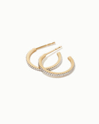 Lucca Sapphire Hoop Earrings No. 4 in 18k Gold Vermeil
