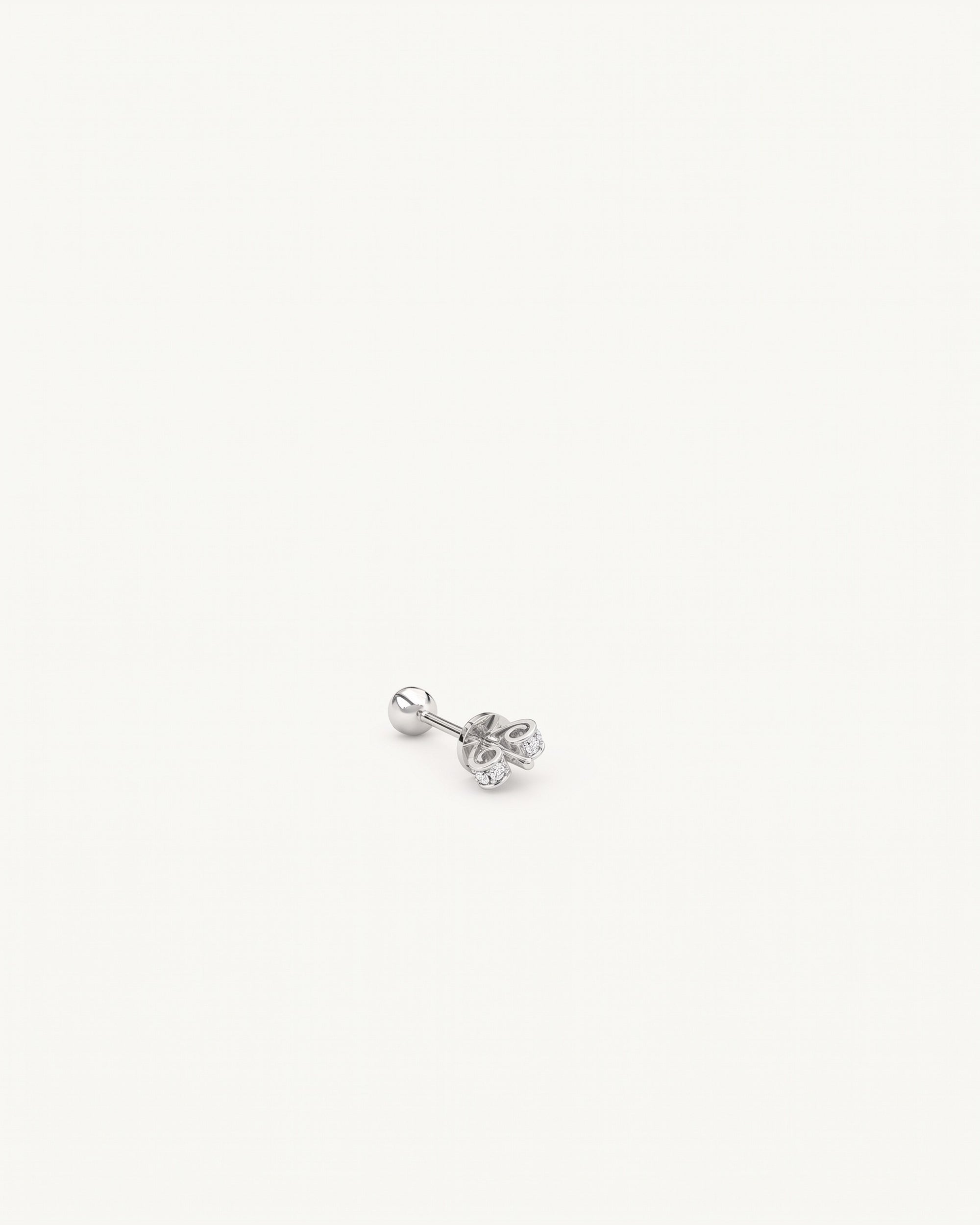 Soleil No. 2 Lab Grown Sapphire Mini Stud Earrings Sterling Silver