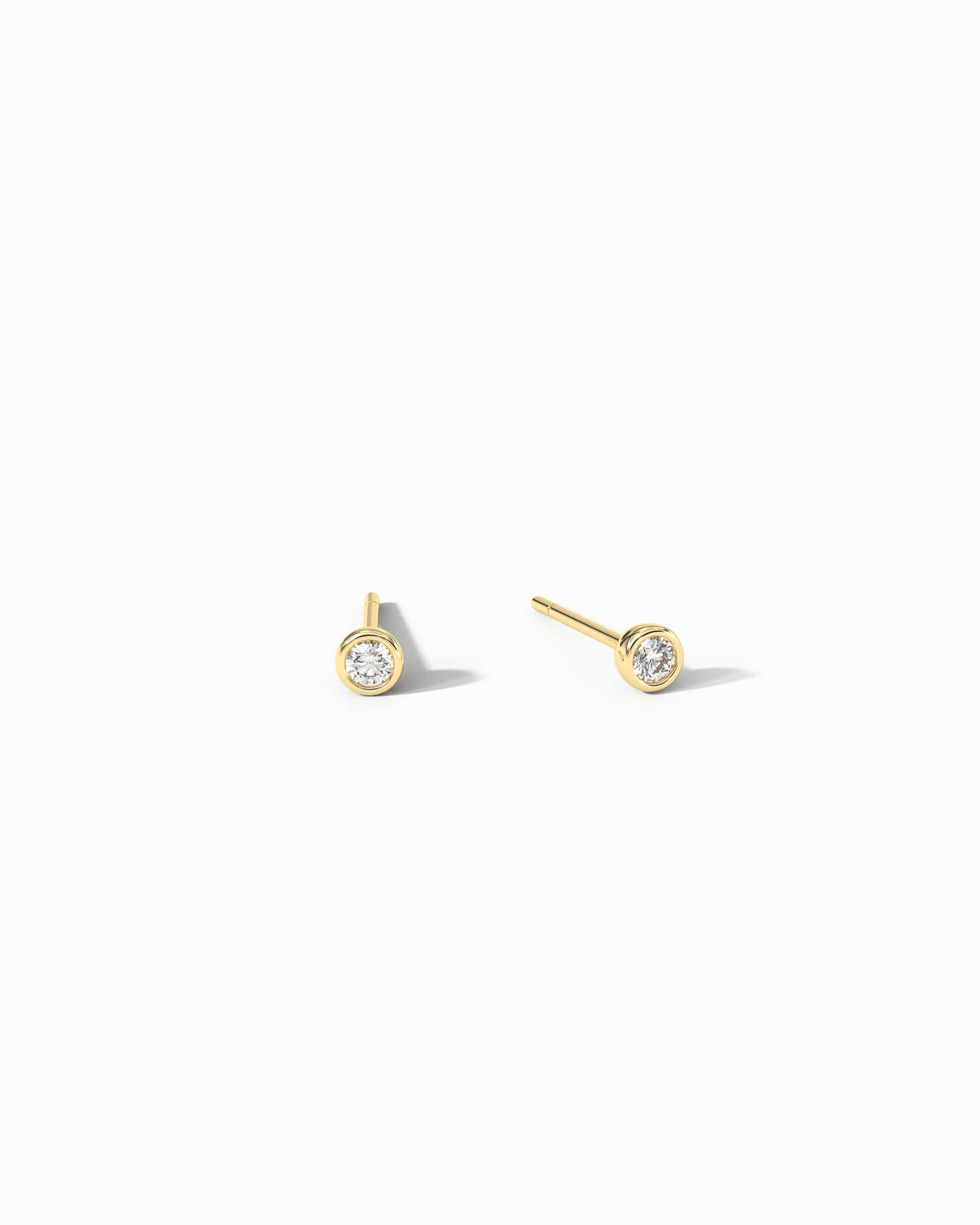 Verona No. 2 Sapphire Mini Stud Earrings in 18k Gold Vermeil