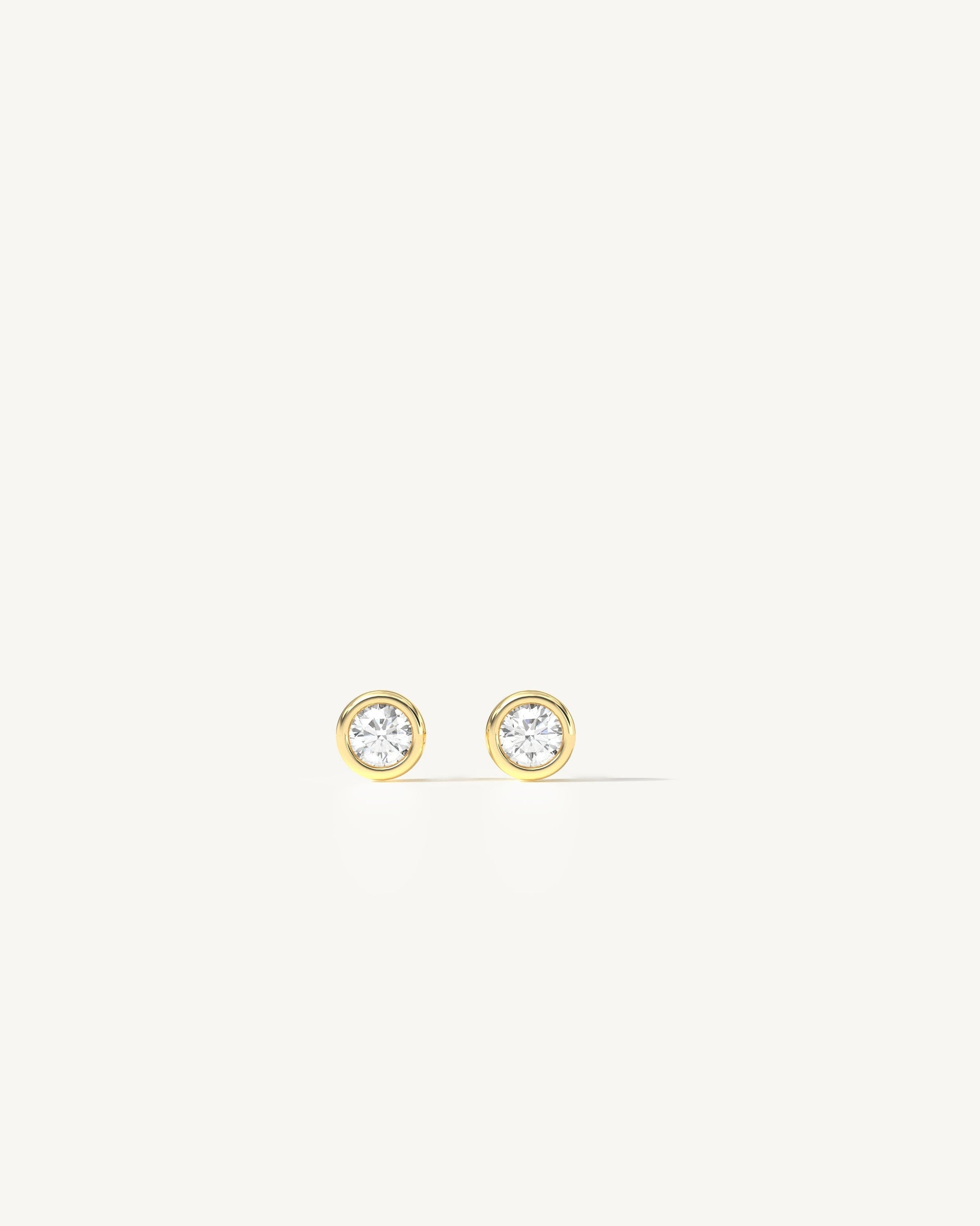 Verona No. 2 Sapphire Mini Stud Earrings in 18k Gold Vermeil