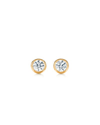 Verona No. 2 Sapphire Mini Stud Earrings in 18k Gold Vermeil