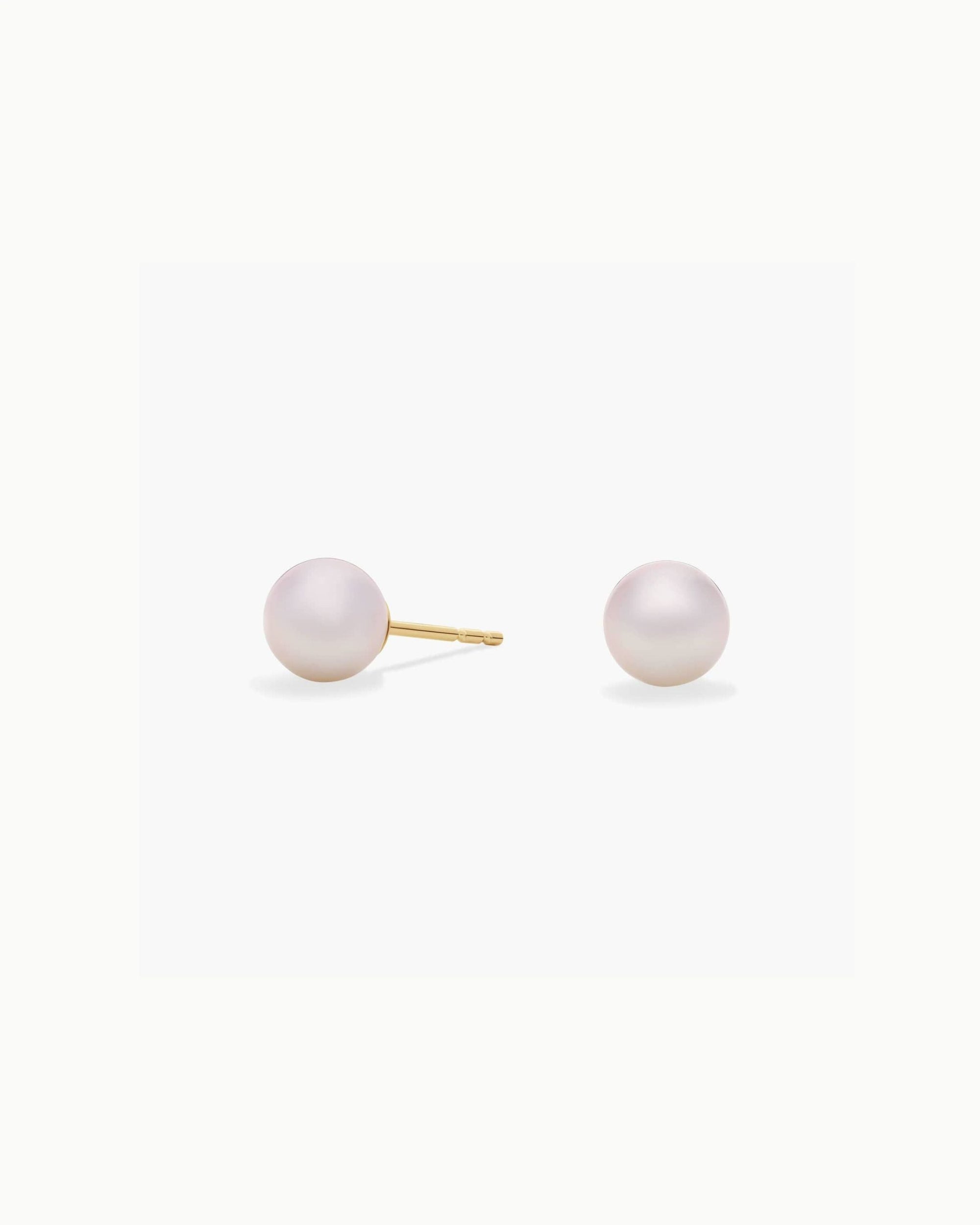 Kyoto Akoya Pearl Stud Earrings in 18k Gold Vermeil