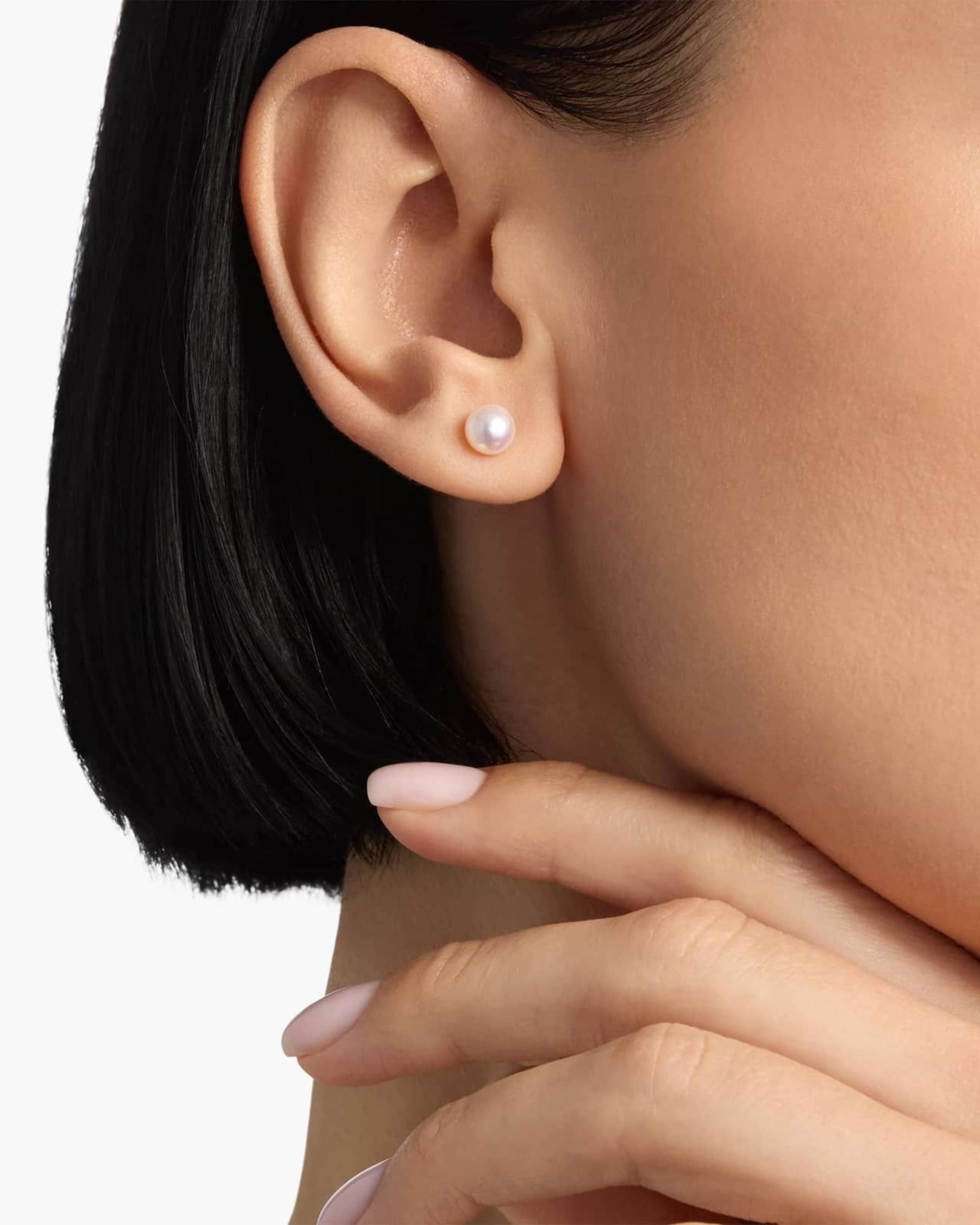 Kyoto Akoya Pearl Stud Earrings in 18k Gold Vermeil