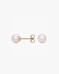 Kyoto Akoya Pearl Stud Earrings in 18k Gold Vermeil