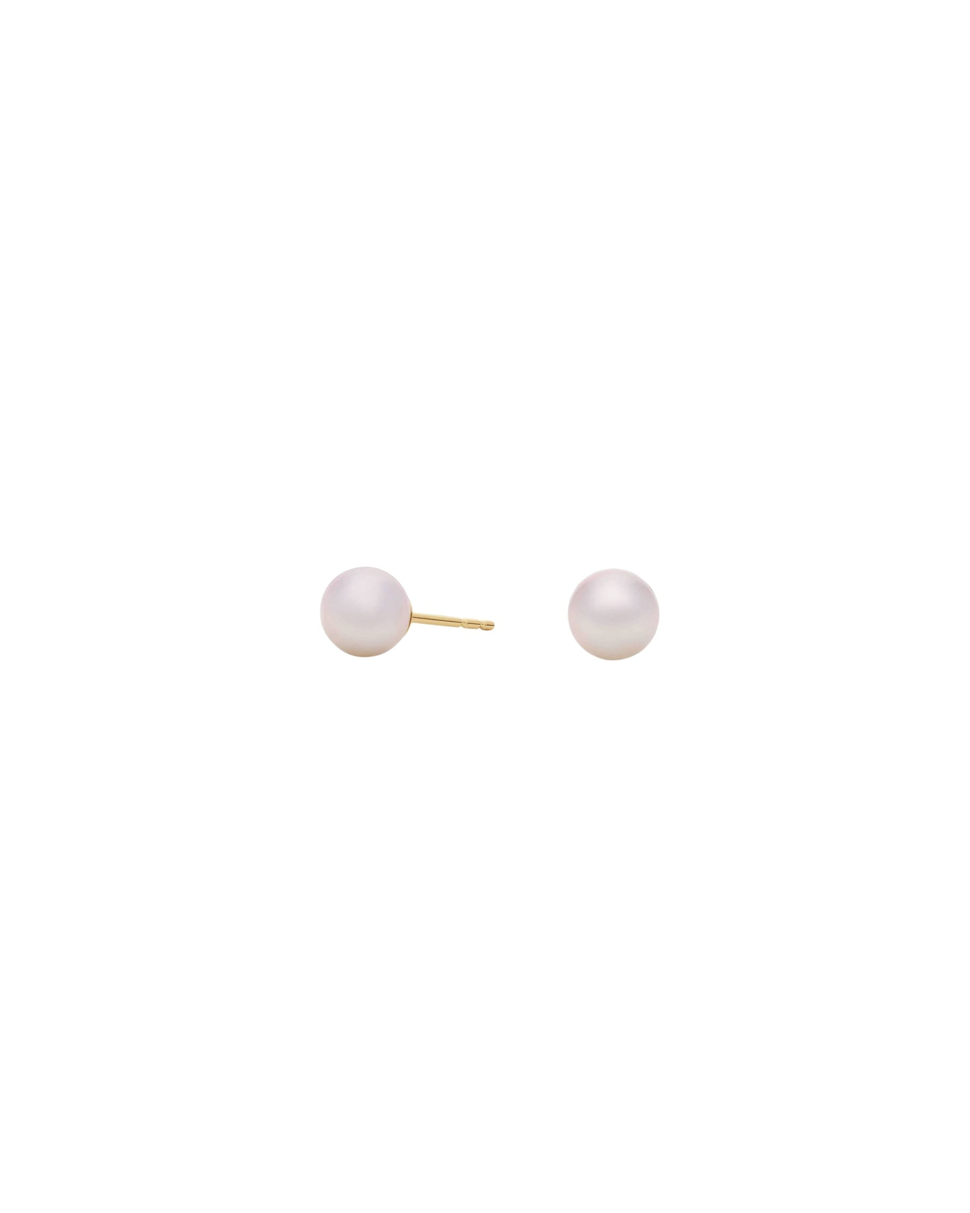 Kyoto Akoya Pearl Stud Earrings in 18k Gold Vermeil