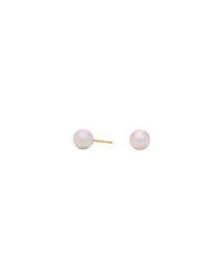 Kyoto Akoya Pearl Stud Earrings in 18k Gold Vermeil