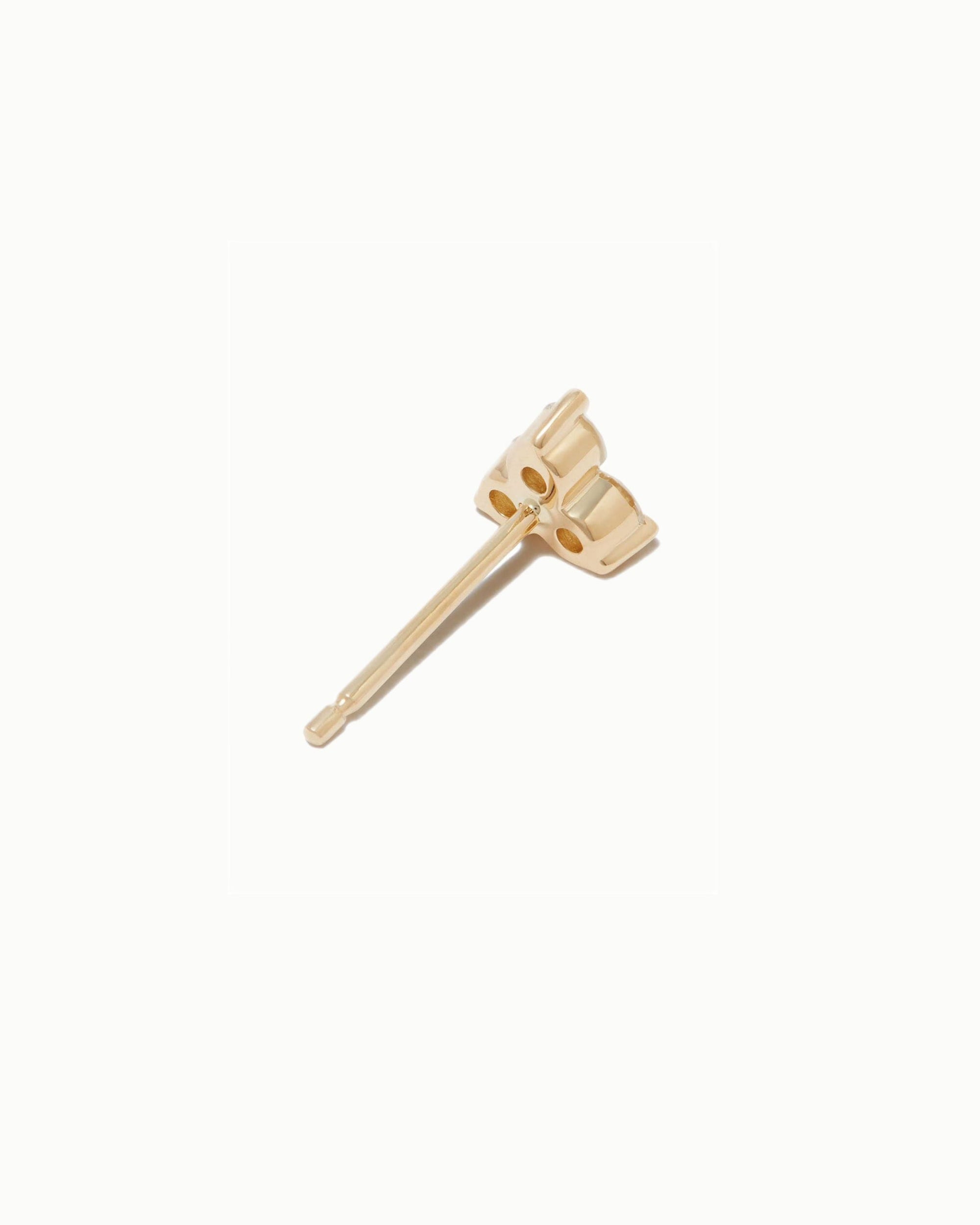 Trieste Trio Lab Grown Sapphire Stud Earrings Vermeil