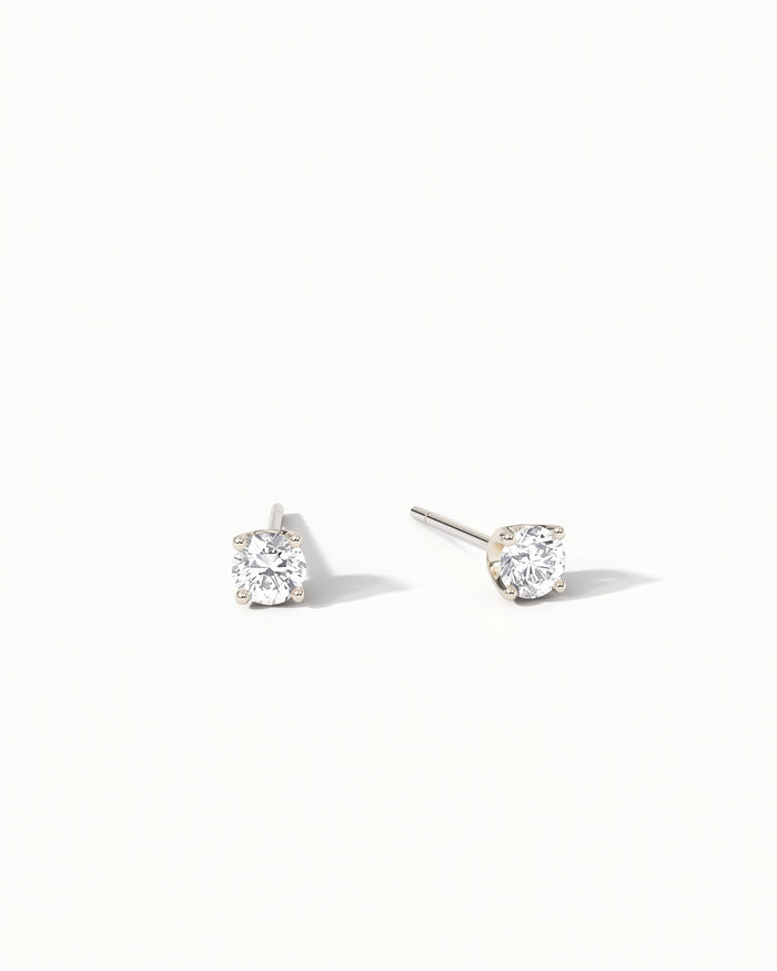 Siena II Mini Sapphire Stud Earrings Sterling Silver