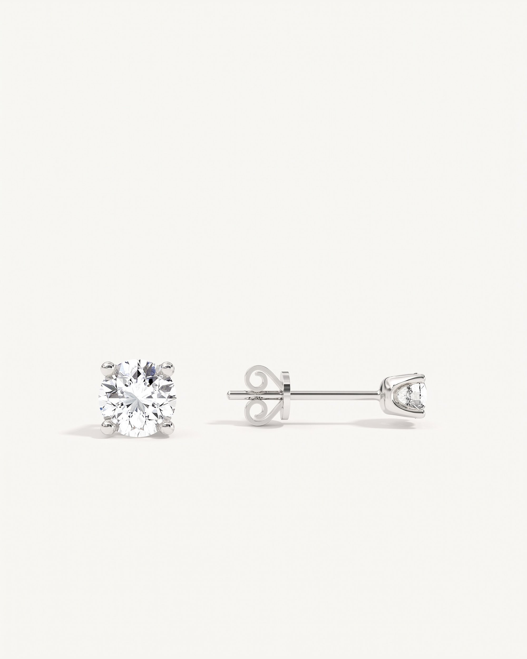 Siena II Mini Sapphire Stud Earrings Sterling Silver