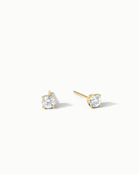 Siena II Mini Sapphire Stud Earrings in 18k Gold Vermeil