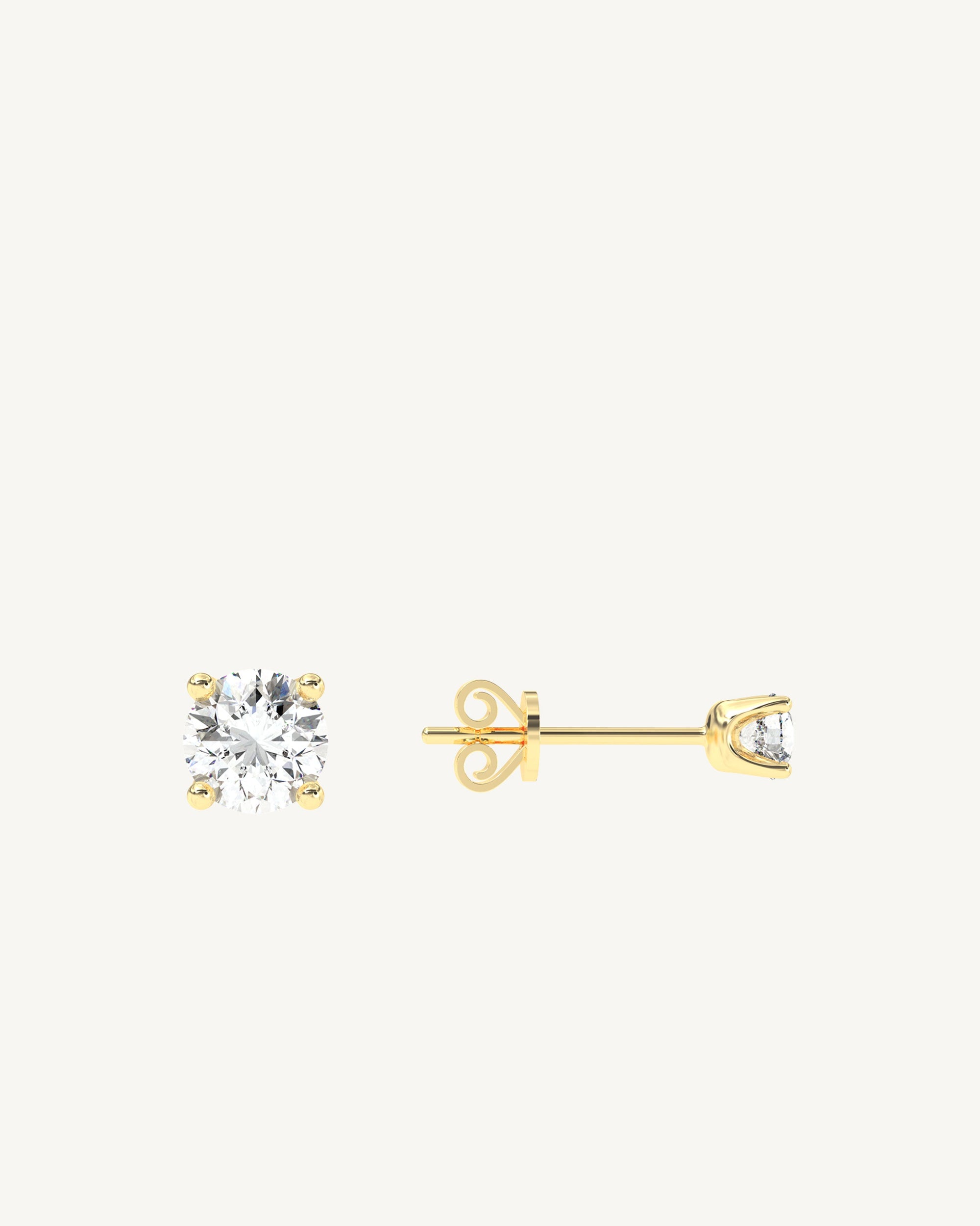 Siena II Mini Sapphire Stud Earrings in 18k Gold Vermeil
