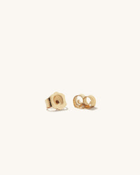 Siena II Mini Sapphire Stud Earrings in 18k Gold Vermeil