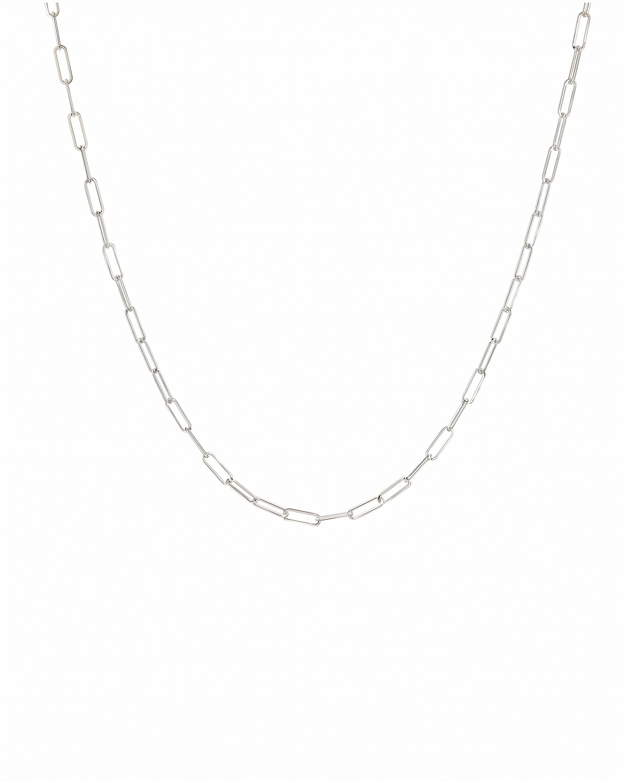 London Paperclip Luxe Necklace $150 (A Limited Time Offer) Sterling Silver