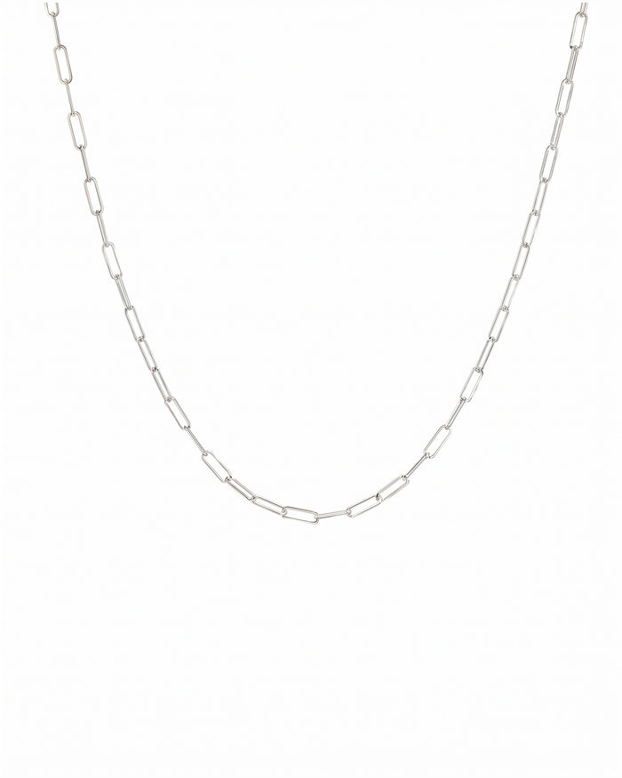London Paperclip Luxe Necklace $150 (A Limited Time Offer) Sterling Silver