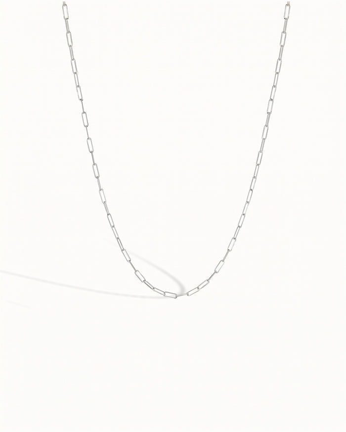 London Paperclip Luxe Necklace $150 (A Limited Time Offer) Sterling Silver