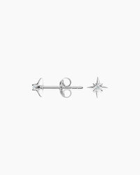 Aspen White Sapphire Star Earrings - Image 4