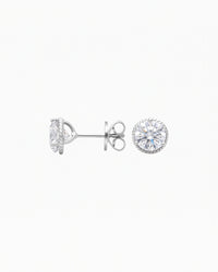 Paris Seine White Sapphire Rope Stud Earrings - Image 4