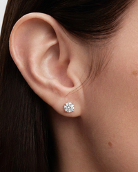 Siena II Mini Sapphire Stud Earrings Sterling Silver