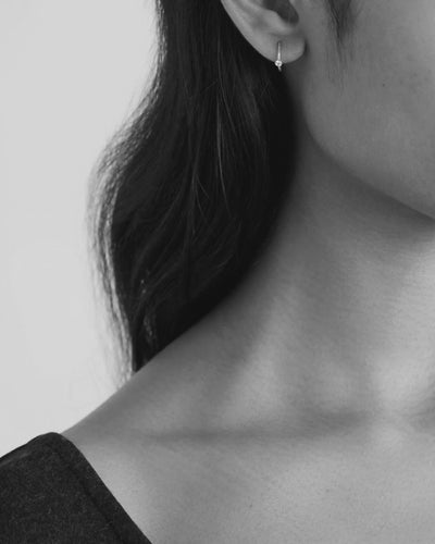 Sofia Sapphire Mini Hoop Earrings
